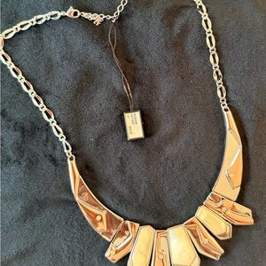 Statement Gold-Tone Geometric Collar Necklace - Unbranded